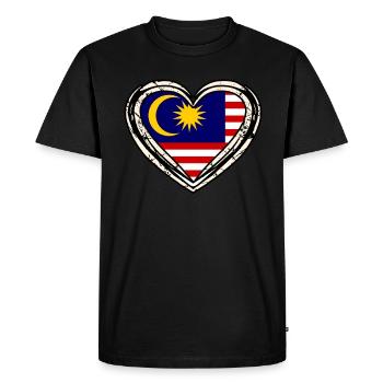 Malaisie - T-shirt Premium bio Homme - noir - Devant - Nico (187cm)