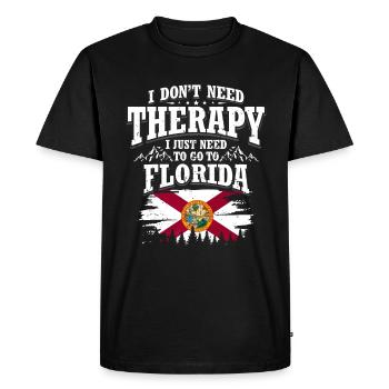Floride - T-shirt Premium bio Homme - noir - Devant - Nico (187cm)