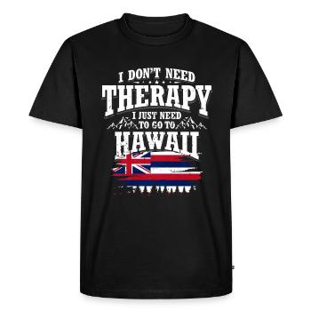 Hawaï - T-shirt Premium bio Homme - noir - Devant - Nico (187cm)
