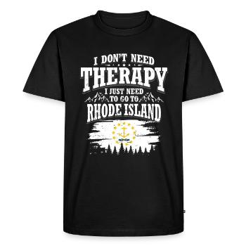Rhode Island - T-shirt Premium bio Homme - noir - Devant - Nico (187cm)