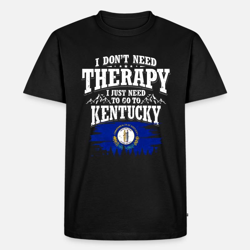 Kentucky - Männer Premium Bio T-Shirt - Schwarz