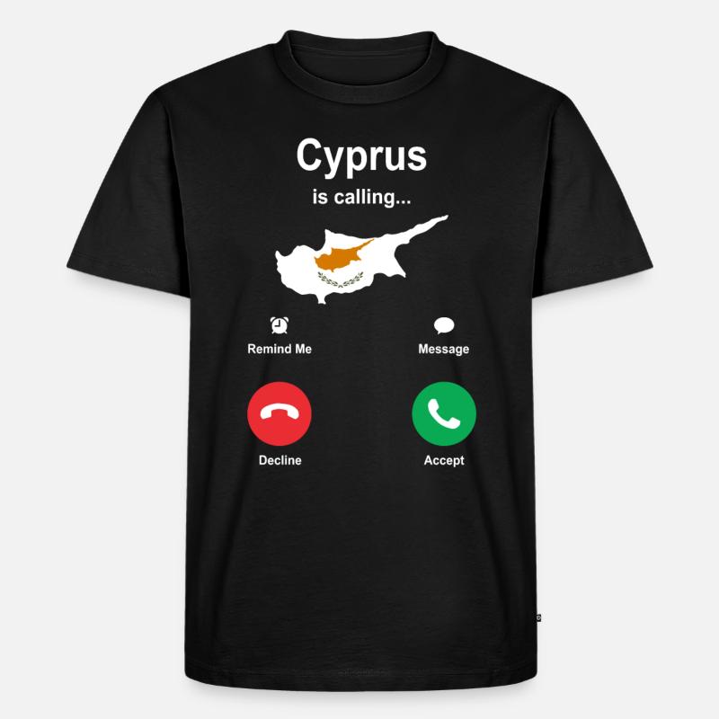 Zypern - Männer Premium Bio T-Shirt - Schwarz