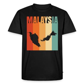 Malaysia - Men's Premium Organic T-Shirt - black - Front - Nico (187cm)