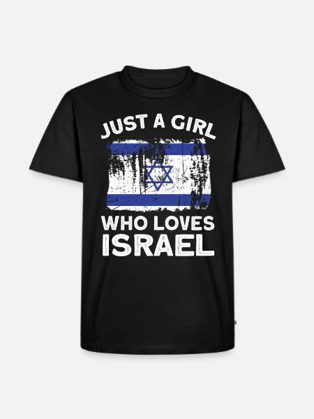 Israel - Männer Premium Bio T-Shirt - Schwarz