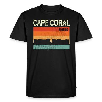 Cape Coral Floride - T-shirt Premium bio Homme - noir - Devant - Nico (187cm)