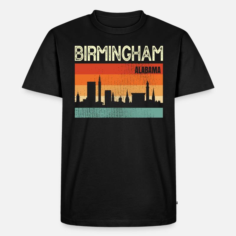 Birmingham, Alabama - Männer Premium Bio T-Shirt - Schwarz