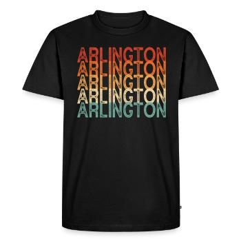 Arlington Texas - Men's Premium Organic T-Shirt - black - Front - Nico (187cm)