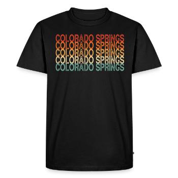 Colorado Springs - T-shirt Premium bio Homme - noir - Devant - Nico (187cm)