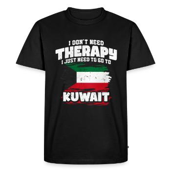 Koweït - T-shirt Premium bio Homme - noir - Devant - Nico (187cm)
