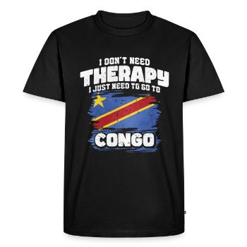 Congo - T-shirt Premium bio Homme - noir - Devant - Nico (187cm)