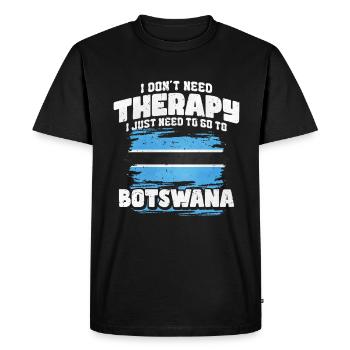 Botswana - T-shirt Premium bio Homme - noir - Devant - Nico (187cm)