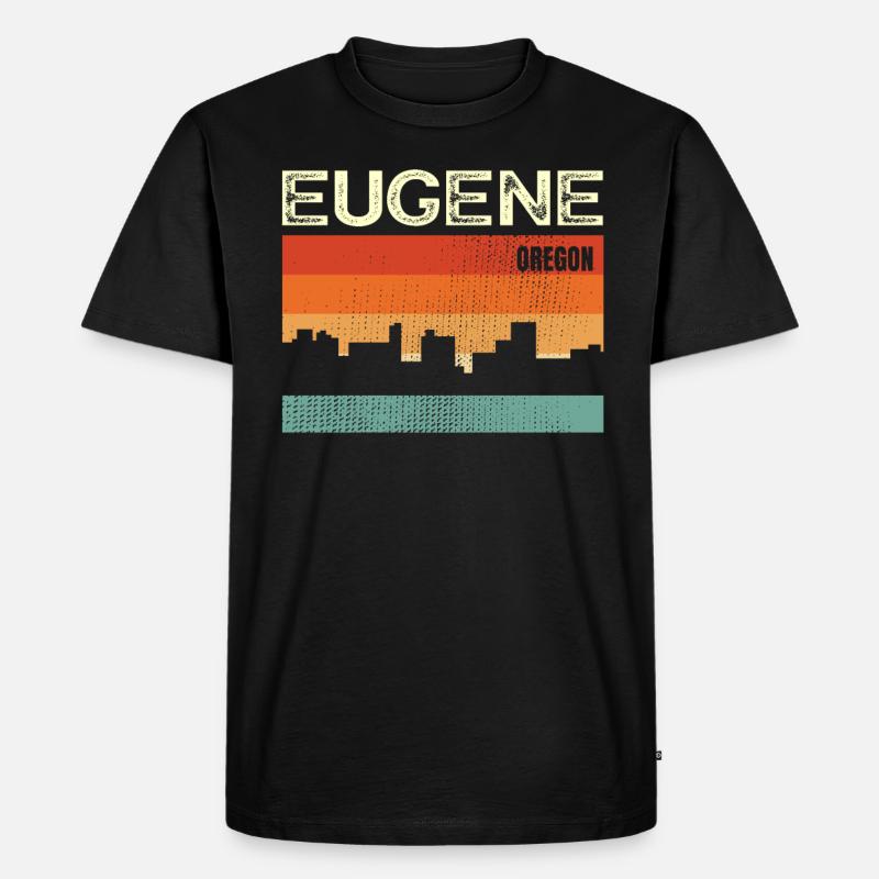 Eugen - Männer Premium Bio T-Shirt - Schwarz