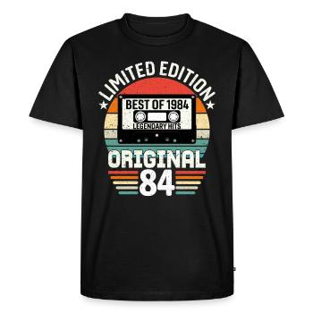 Édition Limitée Du Meilleur De L'original De 1984 - T-shirt Premium bio Homme - noir - Devant - Nico (187cm)
