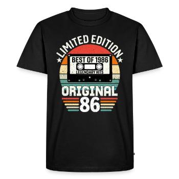 Édition Limitée Du Meilleur De L'original De 1986 - T-shirt Premium bio Homme - noir - Devant - Nico (187cm)