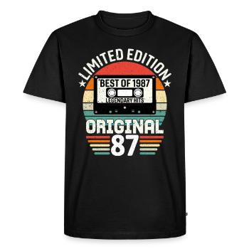 Édition Limitée Du Meilleur De L'original De 1987 - T-shirt Premium bio Homme - noir - Devant - Nico (187cm)