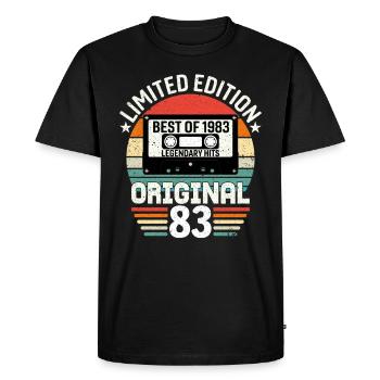 Édition Limitée Du Meilleur De L'original De 1983 - T-shirt Premium bio Homme - noir - Devant - Nico (187cm)