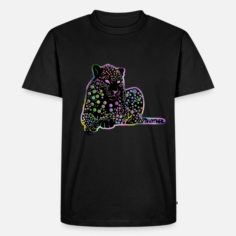 Witzige Jaguar-Geschenkidee - Männer Premium Bio T-Shirt - Schwarz