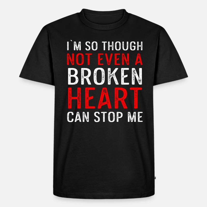 Operation Am Offen Herzen Geschenk - Männer Premium Bio T-Shirt - Schwarz