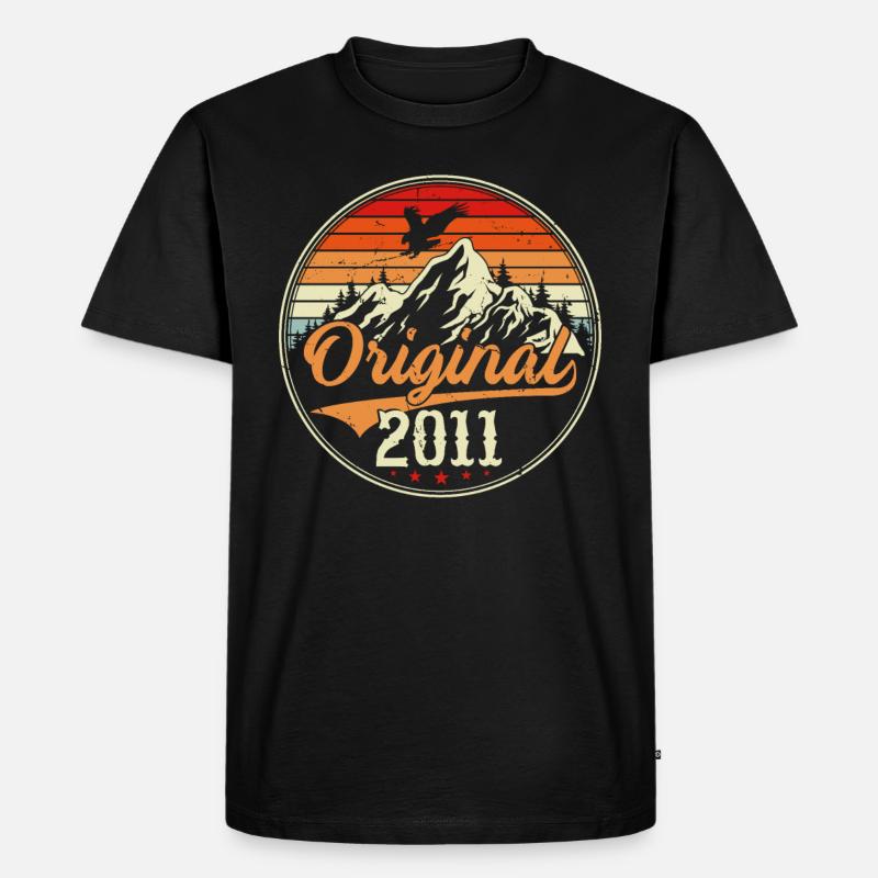 Original 2011 - Männer Premium Bio T-Shirt - Schwarz