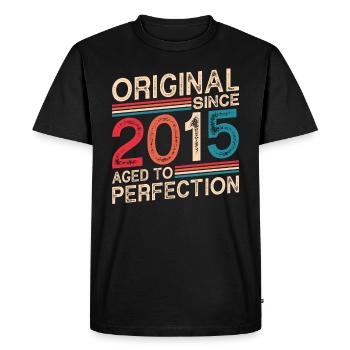 Original Depuis 2015 Vieilli À La Perfection - T-shirt Premium bio Homme - noir - Devant - Nico (187cm)