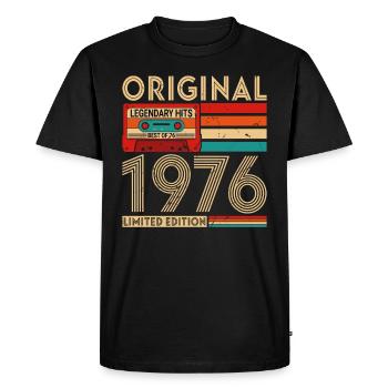 Succès Légendaires Originaux Le Meilleur De 1976 - T-shirt Premium bio Homme - noir - Devant - Nico (187cm)