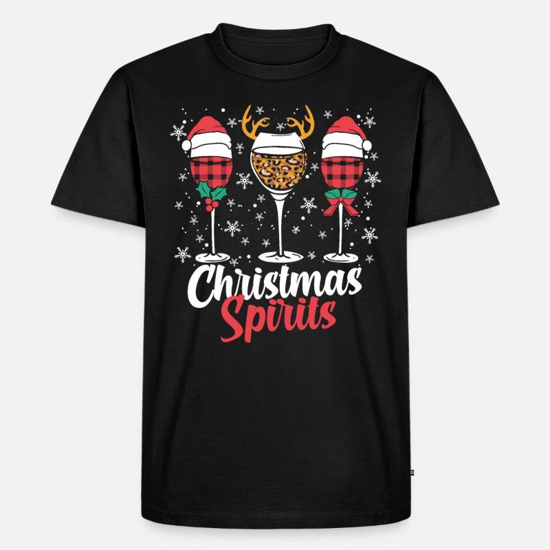 Esprits de Noël - T-shirt Premium bio Homme - noir