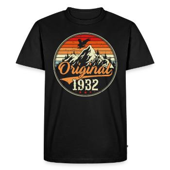 Original 1932 - T-shirt Premium bio Homme - noir - Devant - Nico (187cm)