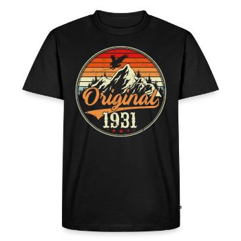 Original 1931 - T-shirt Premium bio Homme - noir - Devant - Nico (187cm)