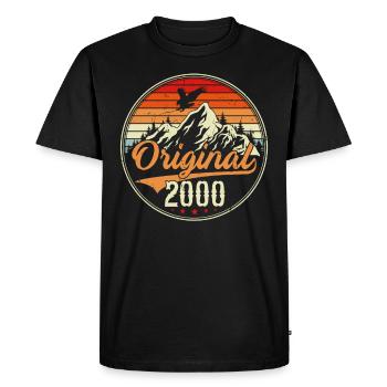 Original 2000 - T-shirt Premium bio Homme - noir - Devant - Nico (187cm)