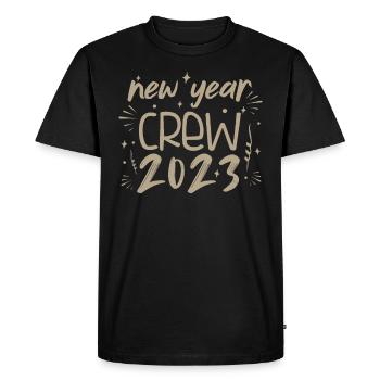 Équipage du Nouvel An 2023 Famille Matching Nouvel An 2023 - T-shirt Premium bio Homme - noir - Devant - Nico (187cm)