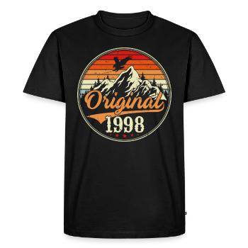 Original 1998 - Men's Premium Organic T-Shirt - black - Front - Nico (187cm)