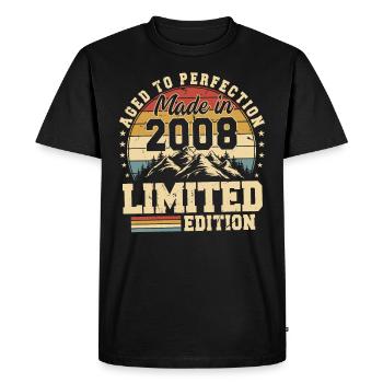 Unique En Son Genre Depuis 2008 - T-shirt Premium bio Homme - noir - Devant - Nico (187cm)