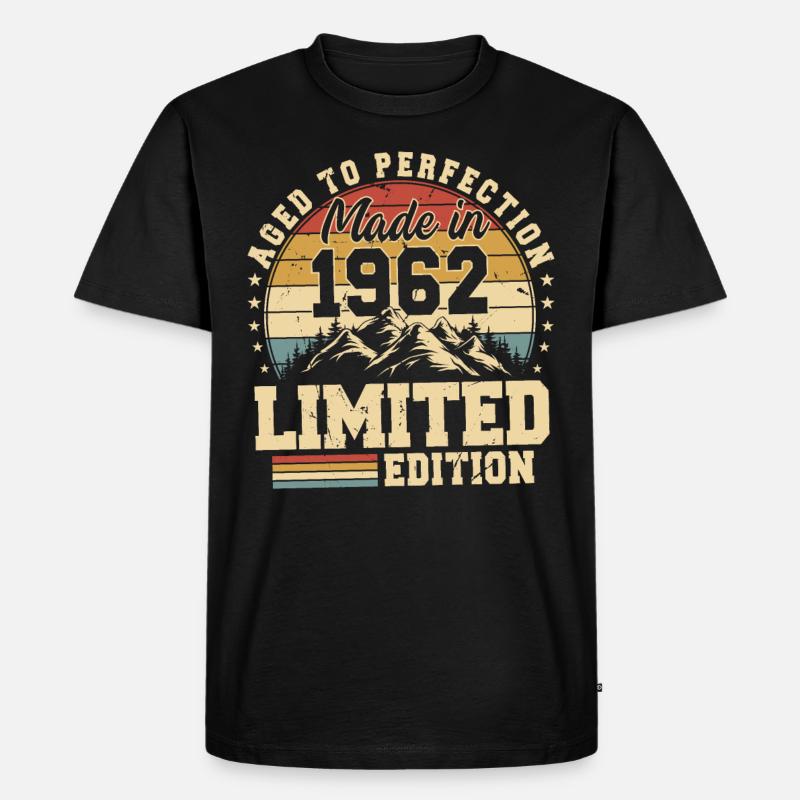 Einzigartig seit 1962 - Männer Premium Bio T-Shirt - Schwarz