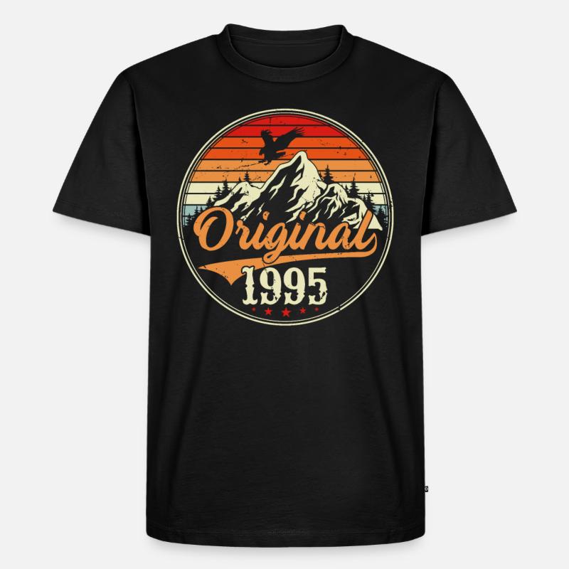 Original 1995 - Männer Premium Bio T-Shirt - Schwarz