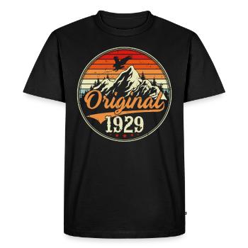 Original 1929 - T-shirt Premium bio Homme - noir - Devant - Nico (187cm)