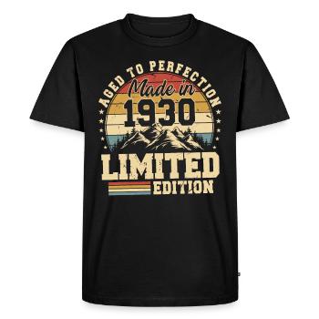 Unique En Son Genre Depuis 1930 - T-shirt Premium bio Homme - noir - Devant - Nico (187cm)