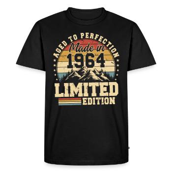 Unique En Son Genre Depuis 1964 - T-shirt Premium bio Homme - noir - Devant - Nico (187cm)