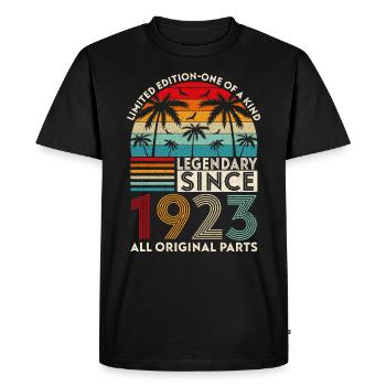 Légendaire Depuis 1923 Toutes Les Pièces D'origine - T-shirt Premium bio Homme - noir - Devant - Nico (187cm)