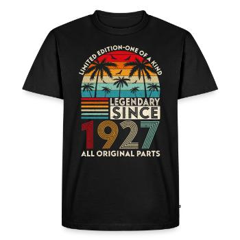 Légendaire Depuis 1927 Toutes Les Pièces D'origine - T-shirt Premium bio Homme - noir - Devant - Nico (187cm)