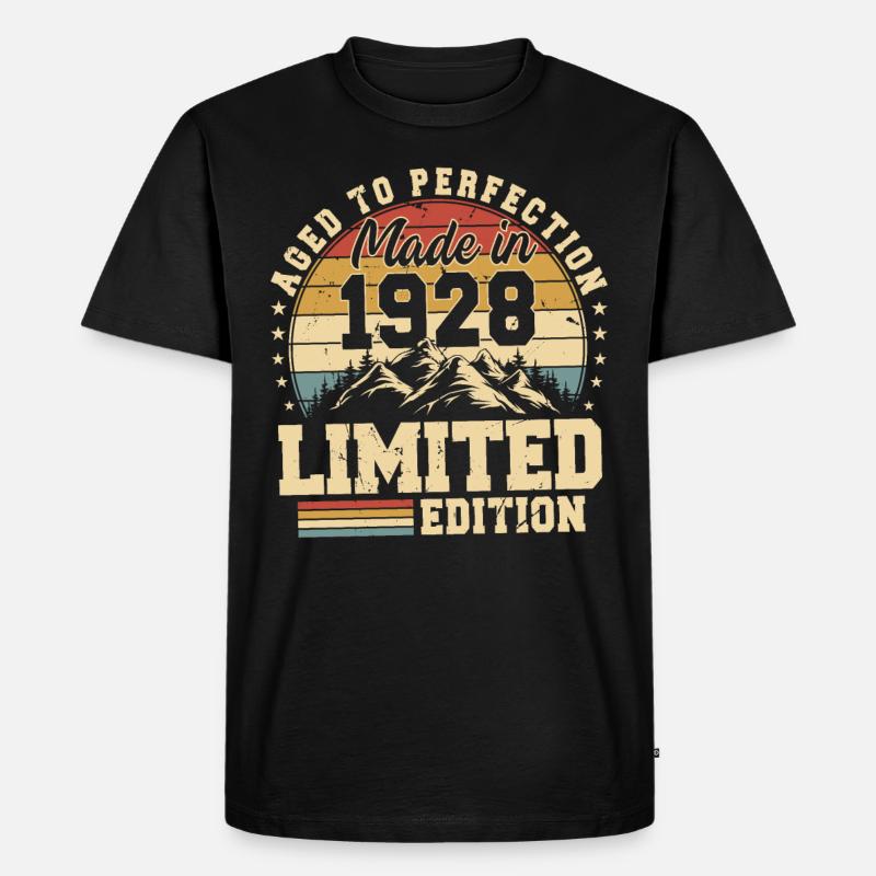 Einzigartig seit 1928 - Männer Premium Bio T-Shirt - Schwarz