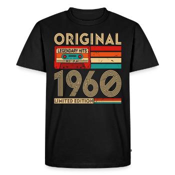 Succès Légendaires Originaux Le Meilleur De 1960 - T-shirt Premium bio Homme - noir - Devant - Nico (187cm)