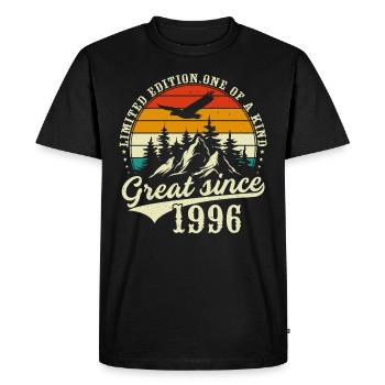 Unique En Son Genre Depuis 1996 - T-shirt Premium bio Homme - noir - Devant - Nico (187cm)