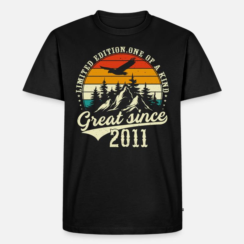 Einzigartig seit 2011 - Männer Premium Bio T-Shirt - Schwarz