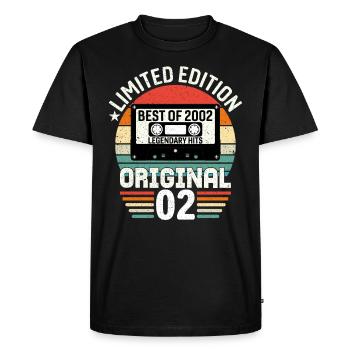 Limited edition of the best of the 2002 original - Men's Premium Organic T-Shirt - black - Front - Nico (187cm)