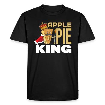 Tarte aux pommes - T-shirt Premium bio Homme - noir - Devant - Nico (187cm)