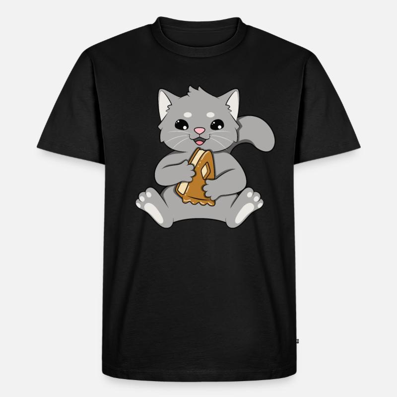 Apfelkuchen - Männer Premium Bio T-Shirt - Schwarz