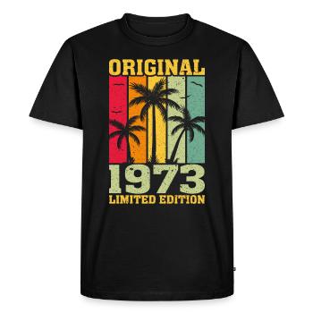 Édition Originale Limitée De 1973 - T-shirt Premium bio Homme - noir - Devant - Nico (187cm)