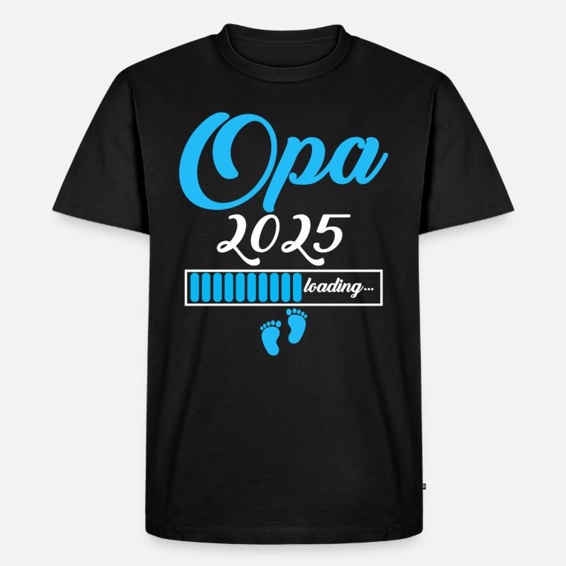 Opa 2025 - Männer Premium Bio T-Shirt - Schwarz