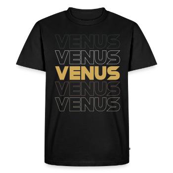 Venus - Men's Premium Organic T-Shirt - black - Front - Nico (187cm)