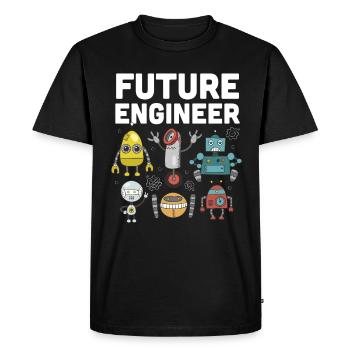 Robot - T-shirt Premium bio Homme - noir - Devant - Nico (187cm)